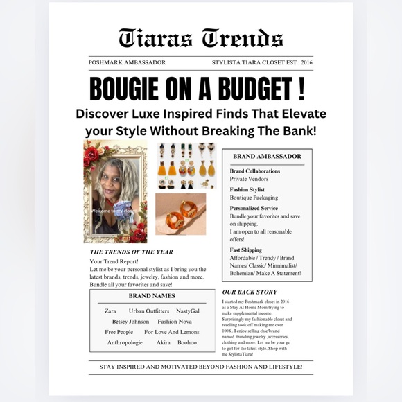 Black Flower Earrings - Picture 13 of 13